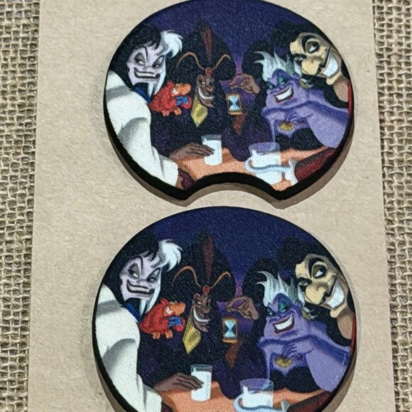Four Villains - Sublimation Neoprene Car Coasters - Picture 1 of 3